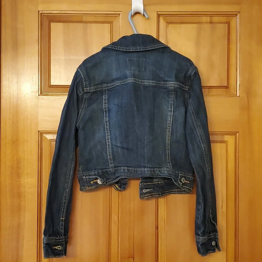 Cherokee Girls‎ Buttondown Denim Jean Jacket in Dark Wash Size Medium (7-8)